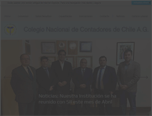 Tablet Screenshot of colegiocontadores.cl